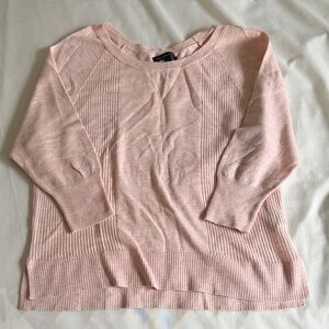 American Eagle Outfitters Light Pink Crew Neck Sweater